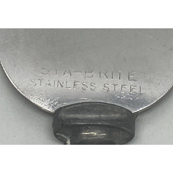 Mid 20th Century Pie Tarte 9 1/4" Server Stainless Steel Blade Celluloid Handle - Picture 6 of 12